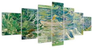 Obraz - Berthe Morisot, Girl in a Boat with Geese, reprodukce (210x100 cm)