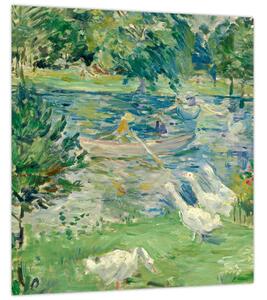 Obraz - Berthe Morisot, Girl in a Boat with Geese, reprodukce (30x30 cm)