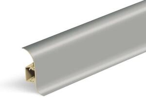 Lišta soklová Naturel šedá , PVC délka 250 cm, výška hrany 56 mm, NATNGF003