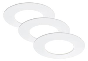 BRI 7103-436 3ks sada LED vestavné svítidlo, pr. 8,5 cm, 5 W, bílé - BRILONER
