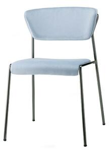Čalouněná židle Lisa modrá/černá