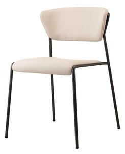 Čalouněná židle Lisa bílá/antracitová