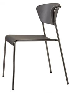 Židle Lisa wood černá/černá