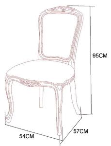 Oreil krémová kostkovaná židle