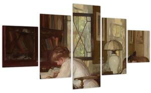 Obraz - Edmund Tarbell, Josephine and Mercie, reprodukce (125x70 cm)