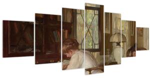 Obraz - Edmund Tarbell, Josephine and Mercie, reprodukce (210x100 cm)