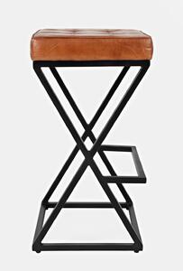 Židle barová Peau leather light vintage