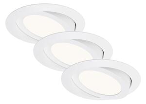 BRI 7285-036 3ks sada LED vestavné svítidlo, pr. 14 cm, 6,4 W, bílé - BRILONER