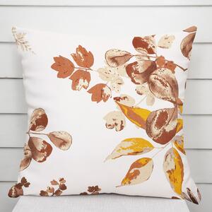 Biante Bavlněný povlak na polštář Sandra SA-530 Hnědý eukalyptus na bílém 50 x 60 cm