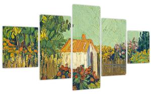 Obraz - Imitator of Vincent van Gogh, Landscape, reprodukce (125x70 cm)