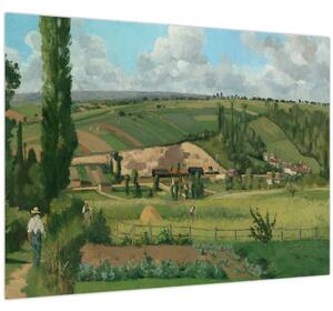 Obraz - Camille Pissarro, Landscape at Les Pâtis, Pontoise, reprodukce (70x50 cm)