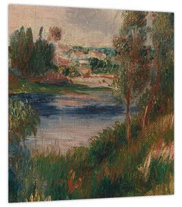 Obraz - Auguste Renoir, Landscape at Vetheuil, reprodukce (30x30 cm)