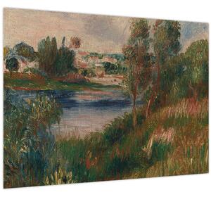 Obraz - Auguste Renoir, Landscape at Vetheuil, reprodukce (70x50 cm)