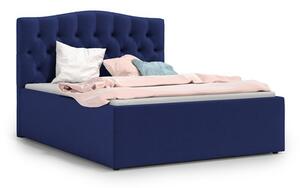 Čalouněná postel RIVA 160x200 cm Modrá