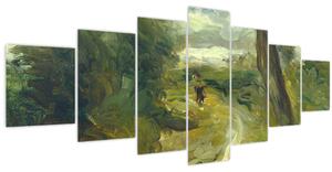 Obraz - Auguste Renoir, Landscape between Storms, reprodukce (210x100 cm)