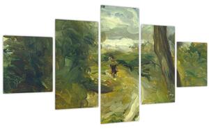 Obraz - Auguste Renoir, Landscape between Storms, reprodukce (125x70 cm)