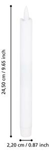 Eglo 422217 - SADA 2x LED Svíčka ANTANABE LED/1xAAA 24,5 cm bílá