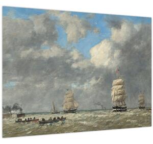 Obraz - Eugène Boudin, Le Havre, reprodukce (70x50 cm)