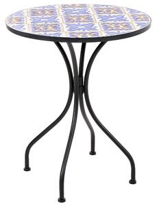 Bistro stolek SIPONTO 60 cm 60 cm Kov Bílá/Modrá