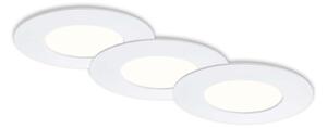 BRI 7113-436 3ks sada LED vestavné svítidlo, pr. 8,5 cm, 4,9 W, bílé - BRILONER