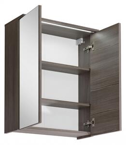 Comad Závěsná koupelnová skříňka se zrcadlem Cosmo 2 840 2D avola/bílý lesk