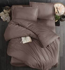 Povlečení bavlněný satén exclusive Modern hnedé 200x140cm+90x70cm TiaHome