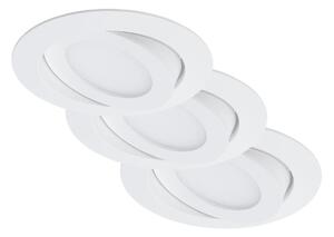 BRI 7283-036 3ks sada LED vestavné svítidlo, pr. 10,6 cm, 4,8 W, bílé - BRILONER