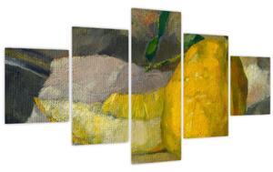 Obraz - French 19th Century, Melon and Lemon, reprodukce (125x70 cm)