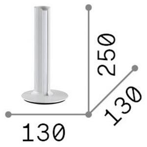 IDEAL LUX LED stolní lampa Dorica, v barvě mosazi, výška 25 cm, stmívatelný, Mosaz / zlato, Obývací pokoj / jídelna, Hliník, Moderní