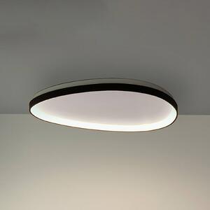 IDEAL LUX LED stropní svítidlo Gemini, černé, 81 cm, 2700 K, zap/vyp, Černá, Obývací pokoj / jídelna, kov, Moderní
