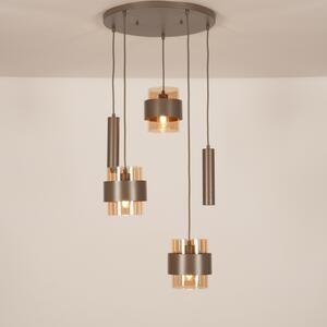 Závěsné svítidlo Retro 70er Trio 150 Round Brown (LMD)