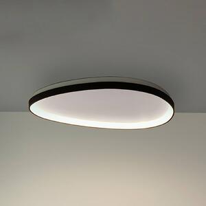IDEAL LUX LED stropní svítidlo Gemini, černé, 61 cm, 2700 K, zap/vyp, Černá, Obývací pokoj / jídelna, kov, Moderní
