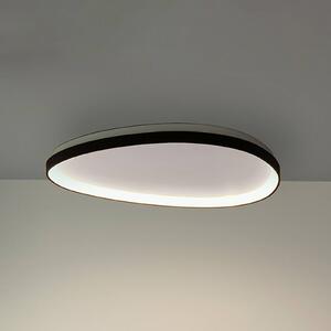 IDEAL LUX LED stropní svítidlo Gemini 61, černé, 3000 K, DALI/PUSH, stmívatelný, Černá, Obývací pokoj / jídelna, kov, Moderní