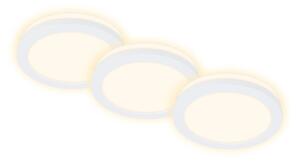 BRI 7055-036 LED vestavná svítidla, pr.8,4 cm, 3x LED, 3 W, 350 lm, bílé - BRILONER