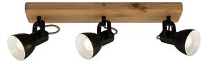 BRILO 2902-035 Bodové svítidlo 48 cm 3xGU10 35W černá - BRILO