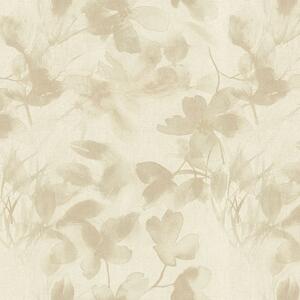 Luxusní krémovo-béžová vliesová květinová tapeta na zeď 72954, Zen, Emiliana Parati