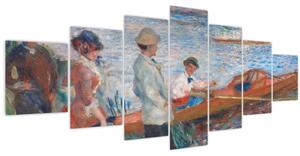 Obraz - Auguste Renoir, Oarsmen at Chatou, reprodukce (210x100 cm)