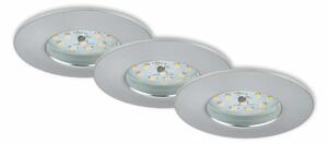 BRI 7295-039 3ks sada LED vestavné svítidlo, pr. 7,5 cm, 6,5 W, hliník - BRILONER