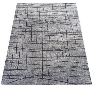 Makro Abra Kusový koberec ENIGMA 08 Abstraktní šedý černý béžový Rozměr: 120x170 cm