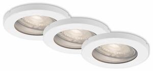 BRI 7181-036 3ks sada LED vestavné svítidlo, pr. 8,5 cm, 5 W, bílé - BRILONER