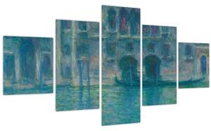 Obraz - Claude Monet, Palazzo da Mula, Venice, reprodukce (125x70 cm)
