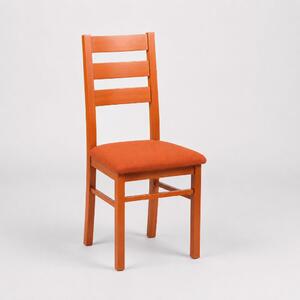 Stima Židle LORI II s čalouněným sedákem Odstín: Třešeň, Látky: LUX terracotta 10