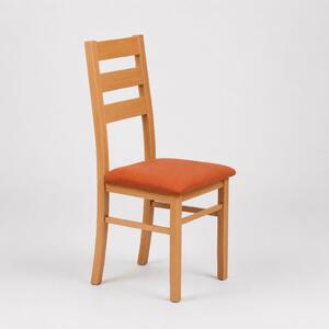 Stima Židle LORI II s čalouněným sedákem Odstín: Dub, Látky: LUX terracotta 10