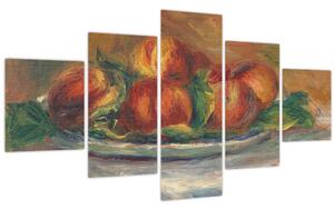 Obraz - Auguste Renoir, Peaches on a Plate, reprodukce (125x70 cm)