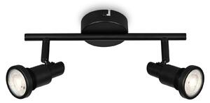 BRI 2992-025 LED bodové svítidlo 27,5 cm 2xGU10 4,8W 400lm černá - BRILONER