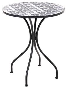 Bistro stolek SIROLO 60 cm 60 cm Kov Bílá/Modrá