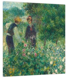 Obraz - Auguste Renoir, Picking Flowers, reprodukce (30x30 cm)