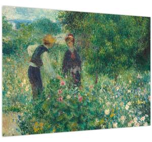 Obraz - Auguste Renoir, Picking Flowers, reprodukce (70x50 cm)