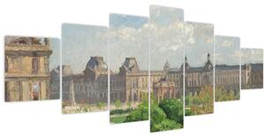 Obraz - Camille Pissarro, Place du Carrousel, Paris, reprodukce (210x100 cm)