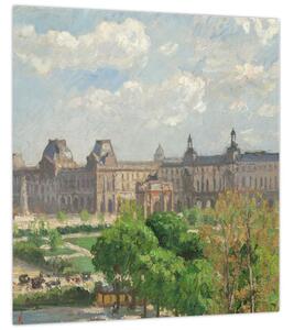 Obraz - Camille Pissarro, Place du Carrousel, Paris, reprodukce (30x30 cm)